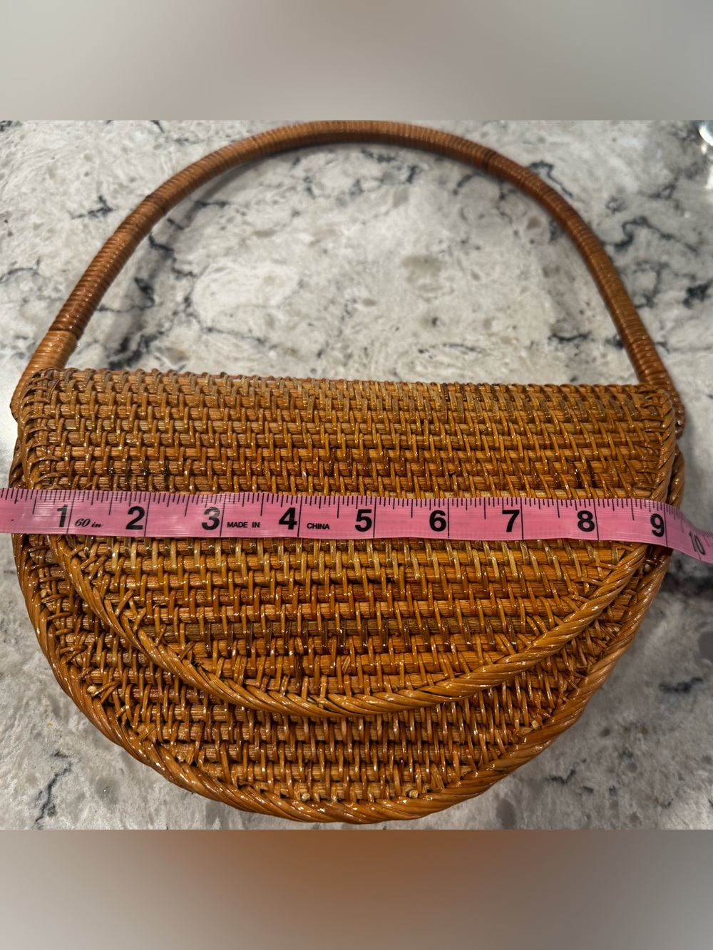 CULT GAIA Ryka Rattan Ark Handbag Purse - Picture 6 of 9